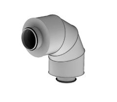 ALGS silencieux circulaire coudé